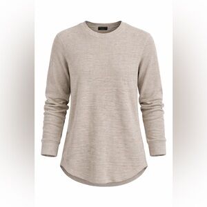 Primark XL Waffle Knit Thermal Top Winter Lounge Neutral Layering